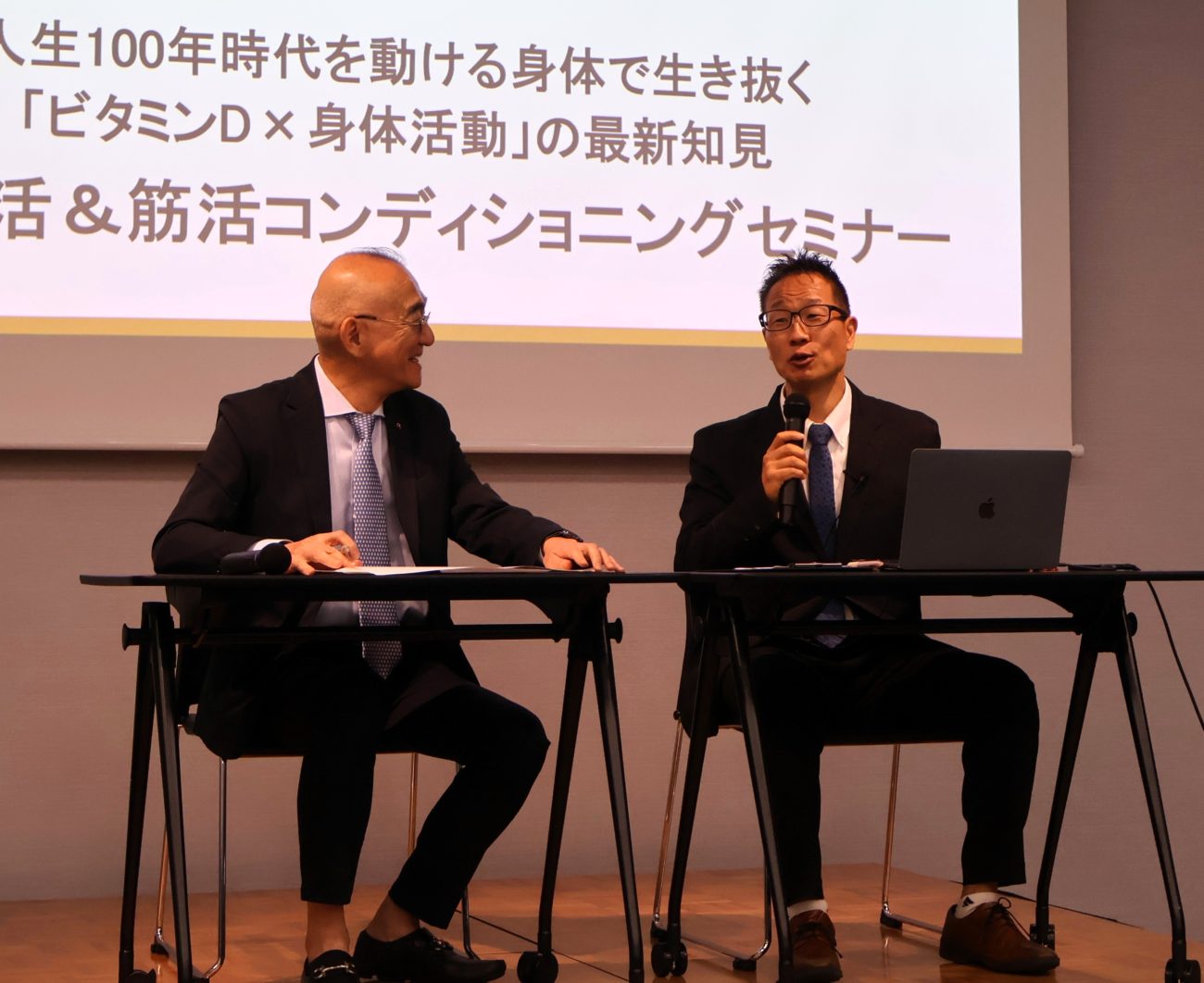 新・骨活&筋活コンディショニングセミナー 第二部の西沢氏・谷本氏