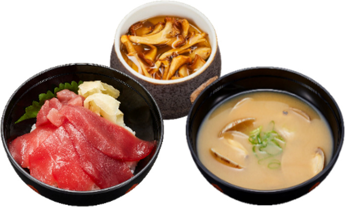 まぐろ2種食べ比べ 鉄火小丼セット