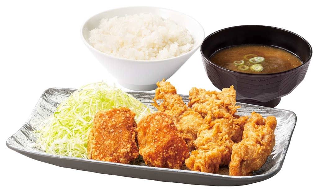 出汁とり天合盛り定食