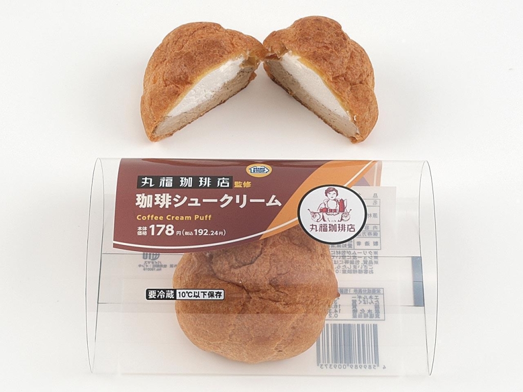 丸福珈琲店監修 珈琲シュークリーム(税込:192.24円)
