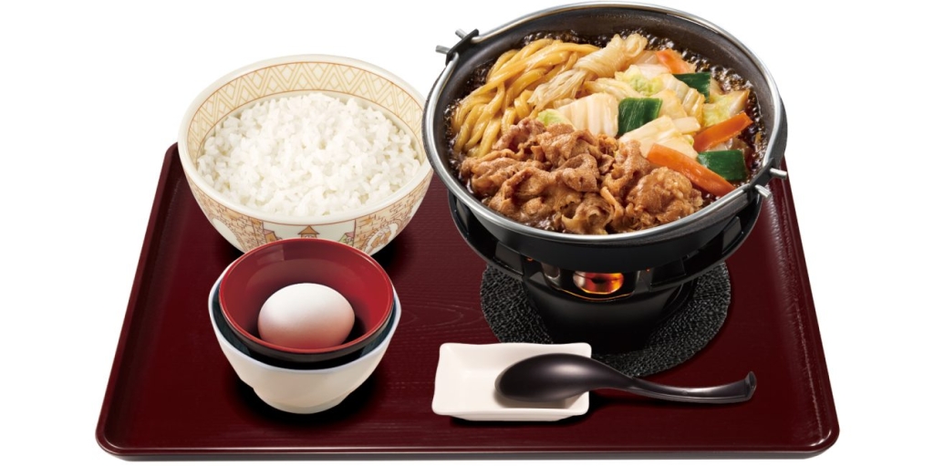 牛すき鍋定食（たまご1個）