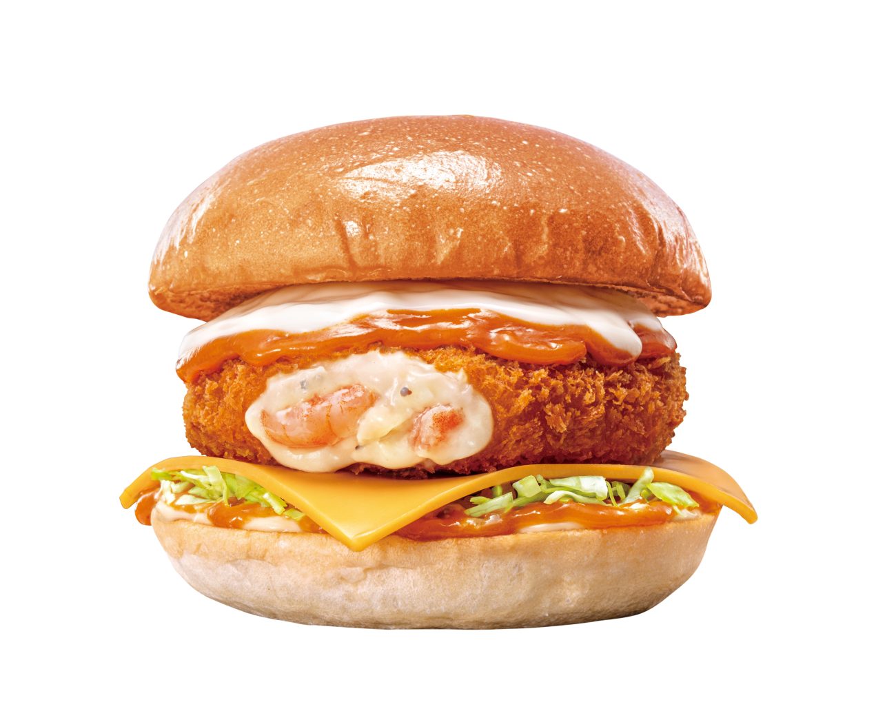 贅沢ビスクのえびグラタンバーガー