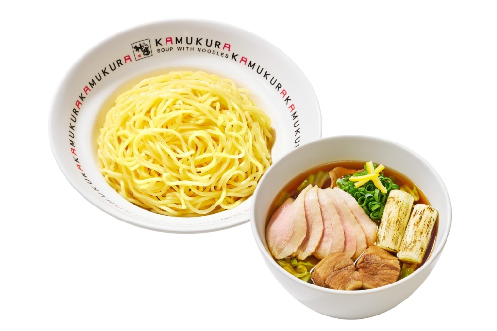 『香ばしネギの鴨つけ麺』増量鴨肉2種盛り