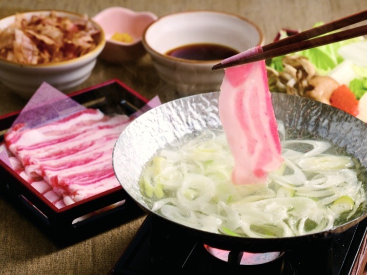 自家製そばつゆで楽しむ鹿児島産黒豚のつゆしゃぶ膳