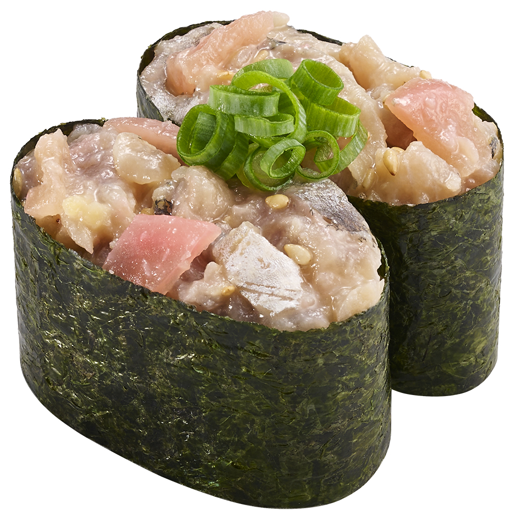 あじ酢洗い 味噌和え軍艦