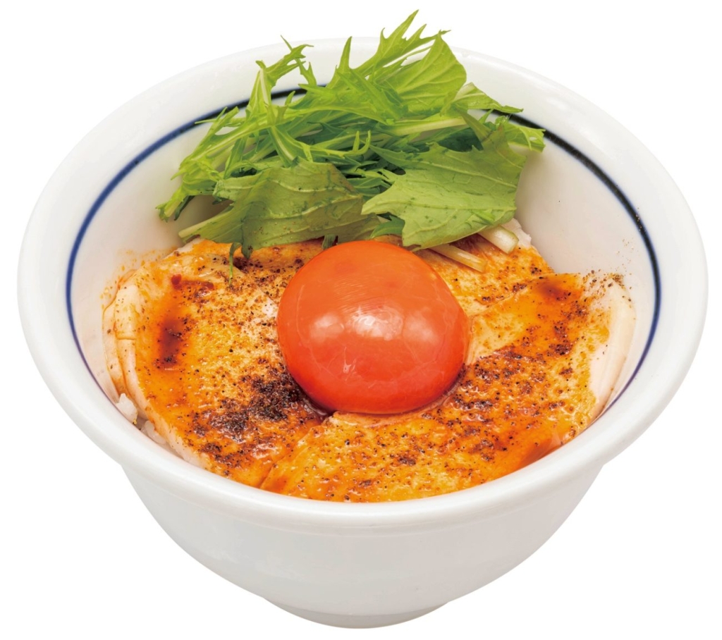 月見よだれ鶏飯