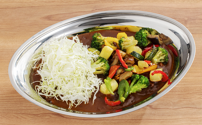 通常110gの素揚げ野菜カレー