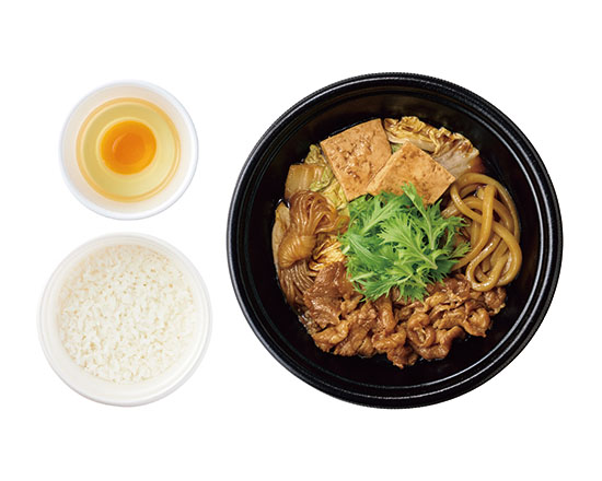 ［テイクアウト］～3種の本醸造醤油をブレンド～すき焼き　ごはん・生たまご付　1,100円