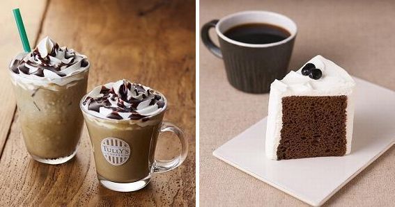 タリーズコーヒー「ほうじ茶ショコラクリームラテ」「シフォンケーキ ほうじ茶ミルク」