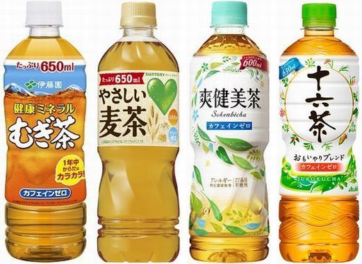 各社の麦茶・ブレンド茶飲料