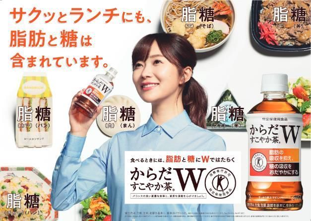 「からだすこやか茶W」キービジュアル