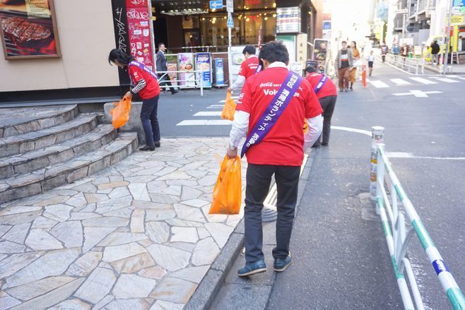 渋谷エリアの清掃活動