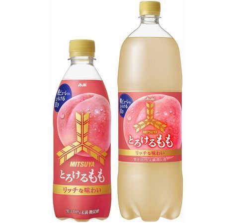 アサヒ飲料「三ツ矢 とろけるもも」