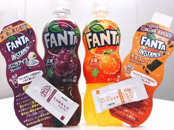 「ファンタ インスタミックス」と「ファンタ グレープ」「ファンタ オレンジ」