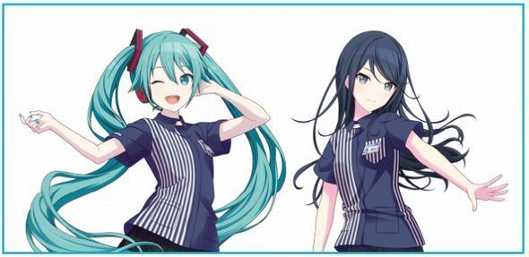 ローソン×プロセカ店内放送キャラクター「初音ミク」「星乃一歌」