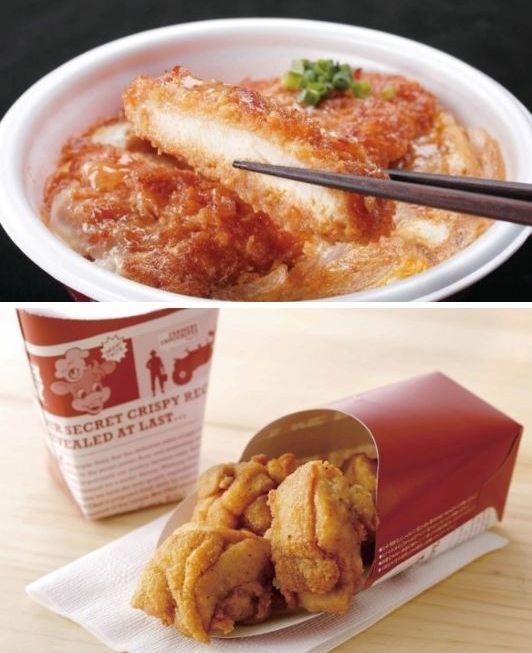 売上金額1位の「HOT CHEFカツ丼」と販売数1位「HOT CHEFフライドチキン」