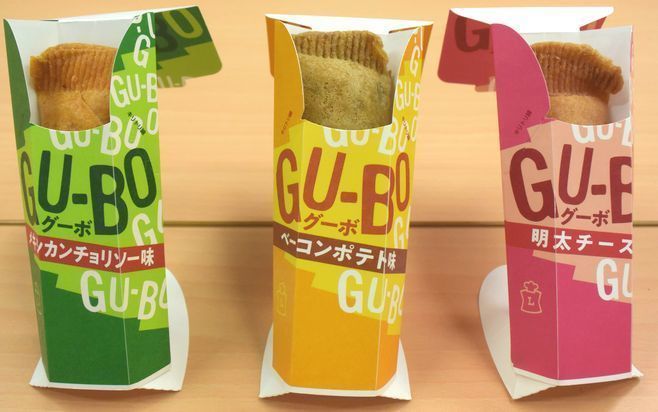 ローソン「GU-BO(グーボ) メキシカンチョリソー味/ベーコンポテト味/明太チーズ味」