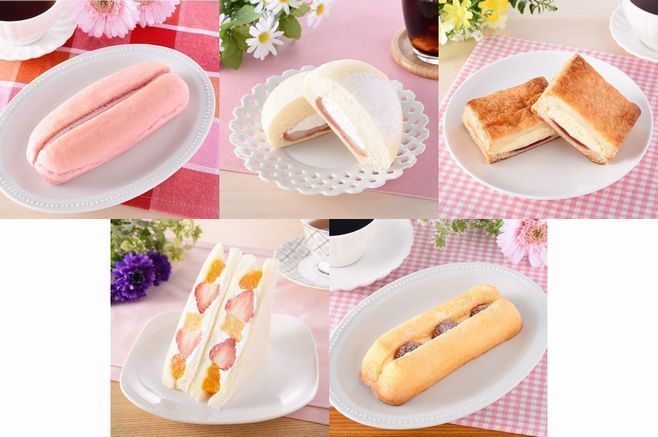 ファミリーマート いちごスイーツ・パン(1月12日発売商品)