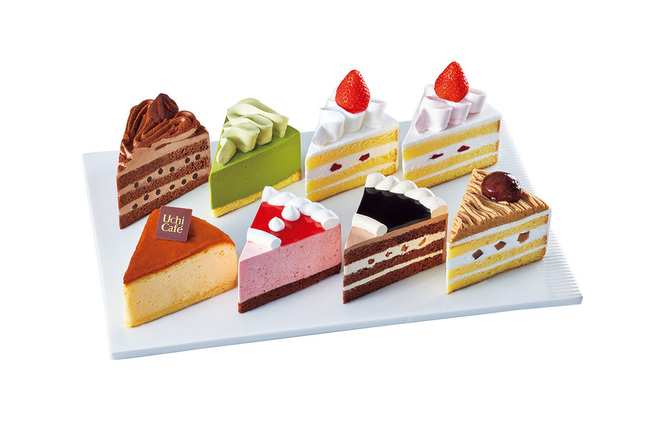 「Uchi Café　ショートケーキ詰め合わせ　8個」/ローソンのクリスマスケーキ2021
