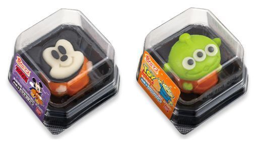 セブンイレブン限定「食べマス TOY STORYハロウィン エイリアン」「食べマス Disneyハロウィン ミッキーマウス」パッケージ