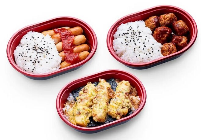 ローソンストア100 第1弾「ウインナー弁当」第2弾「ミートボール弁当」第3弾「のり磯辺揚弁当」