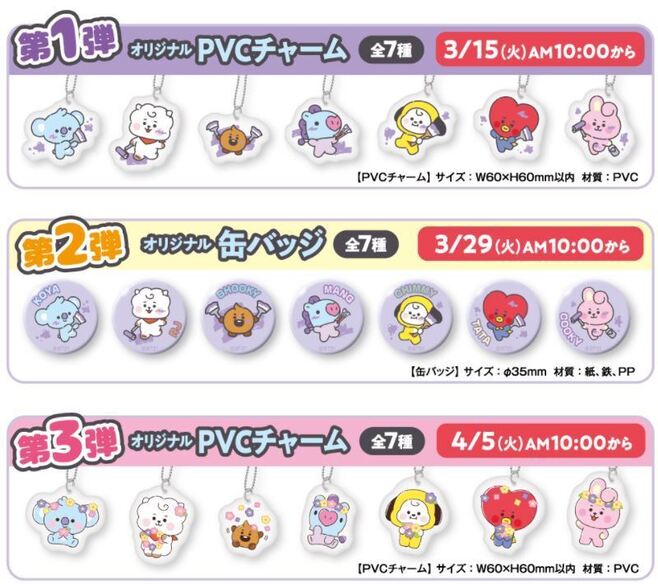 ファミマ限定「BT21グラス＆白桃ゼリー」「キャンディフレンズBT21