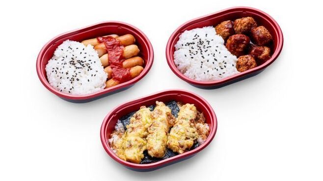 ローソンストア100“だけ弁当”「ウインナー弁当」「ミートボール弁当」「のり磯辺揚弁当」