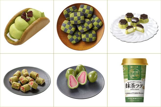 ファミマの「宇治抹茶まみれ」京都府産宇治抹茶を使用した限定味 全6商品