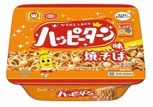 「マルちゃん ハッピーターン味焼そば」(コンビニ先行発売)