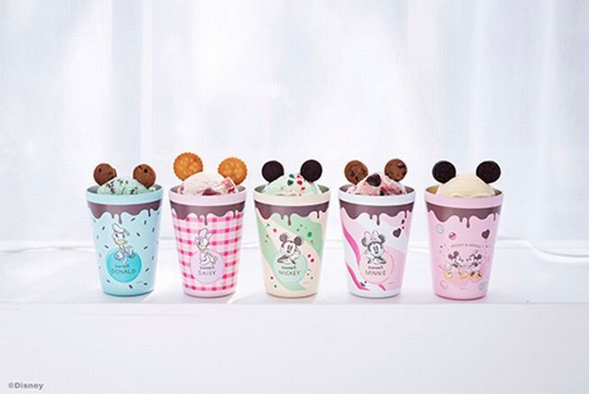 ファミリーマート「Disney CUP COFFEE TUMBLER BOOK produced by サーティワン アイスクリーム」5種イメージ