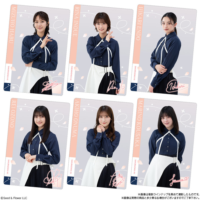 ローソン限定「櫻坂46ツインチョコウエハース」ノーマルカード(1/4)