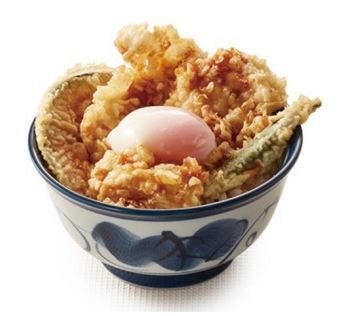 「コーンポタージュポテト天と華味鳥天丼」