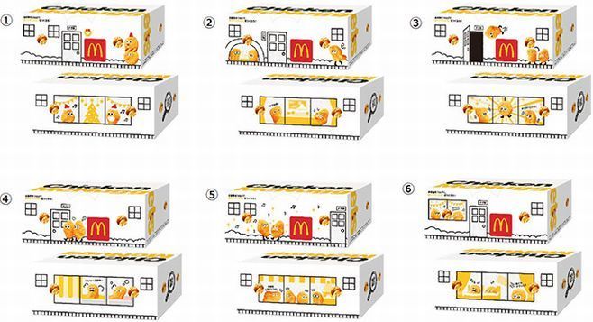 マクドナルド「チキンマックナゲット15ピース」特製デザインボックス全6種類