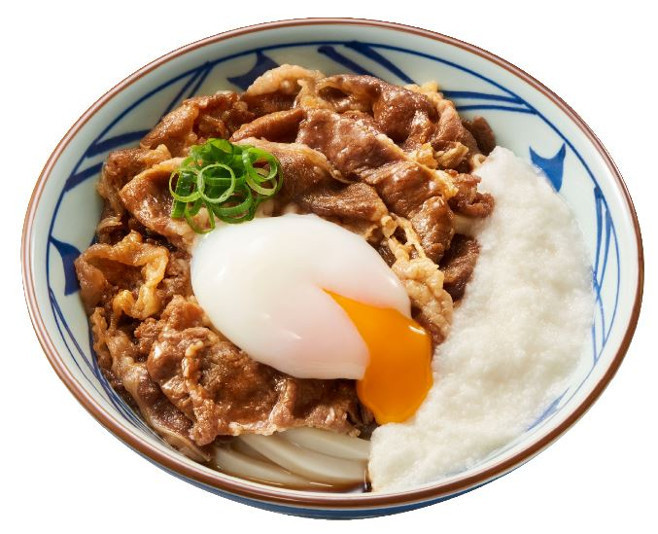 丸亀製麺「牛とろ玉うどん」