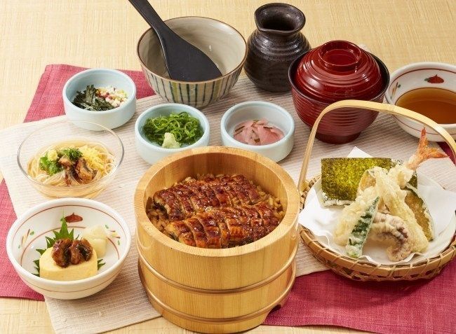 「ひつまむしと夏の天ぷら膳」