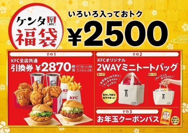 KFC 2021年「ケンタ福袋」登場/ケンタッキーフライドチキン
