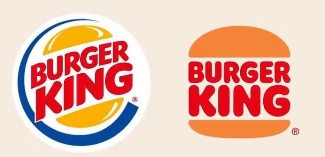 バーガーキング 旧ロゴと新ロゴ