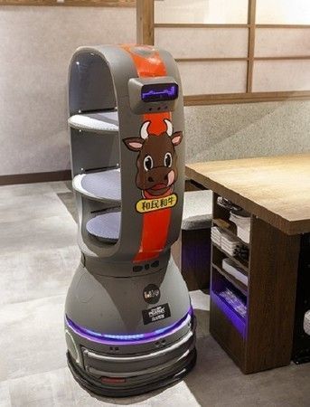 焼肉の和民の配膳ロボット