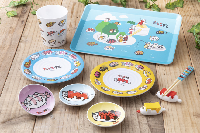 スシロー×セリア“だっこずし”コラボ商品(一部商品イメージ)