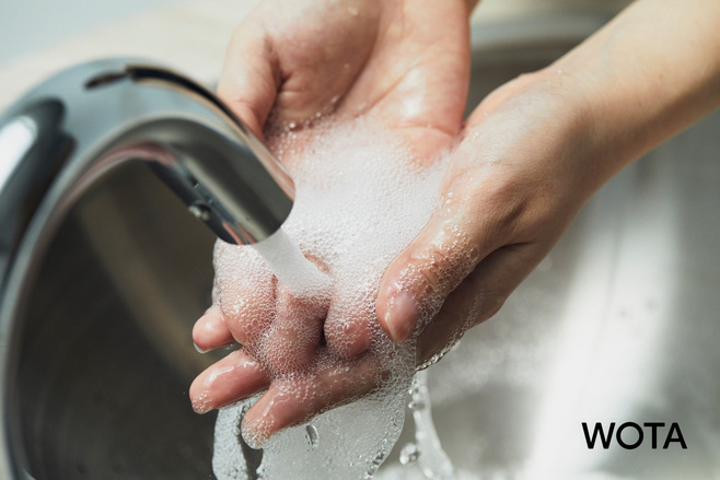 WOTA 手洗いの水を循環利用イメージ