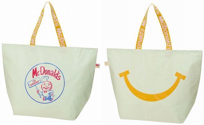 「ビッグスマイルバッグ(トートバッグ)」(マクドナルド50周年グッズ「BIG SMILE BAG」)