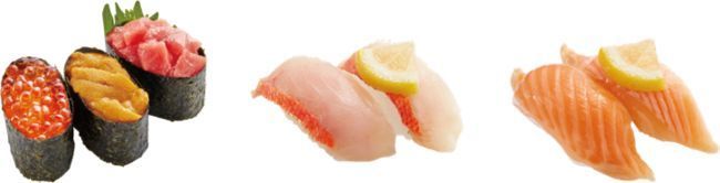 かっぱ寿司「てっぺんネタの豪華食べ比べ」「国産 金目鯛食べ比べ」「大とろサーモン食べ比べ」/SUPER創業祭2021