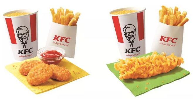 KFC「キッズナゲットセット」「キッズクリスピーセット」