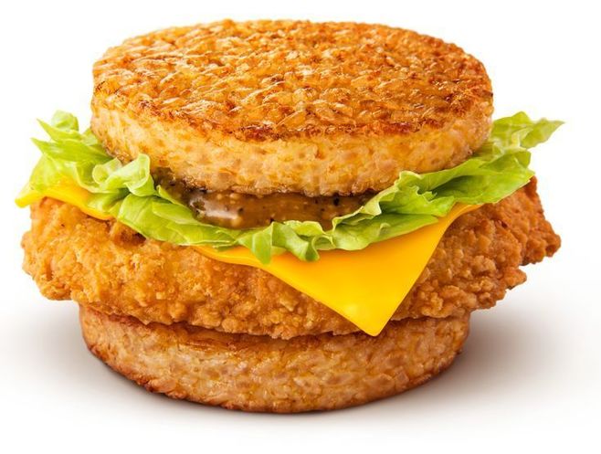 マクドナルド ごはんバーガー「ごはんチキンにんにく黒胡椒」