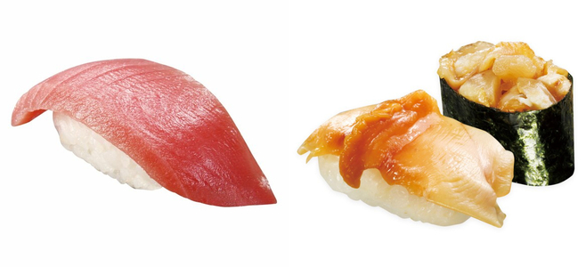 「極み熟成 中とろ」「大粒赤貝二種盛り」/くら寿司「イギリス産生サーモン・とろフェア」