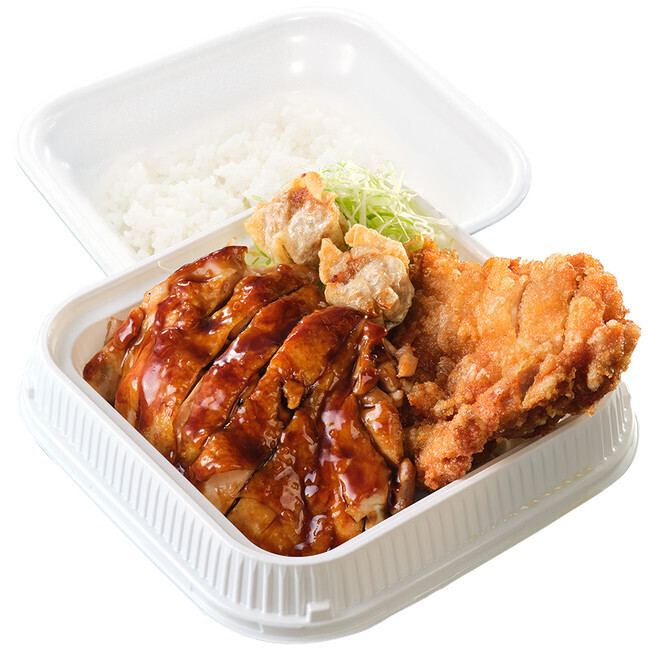 からやま「ガツ盛パワープレート弁当」(テイクアウト向け)