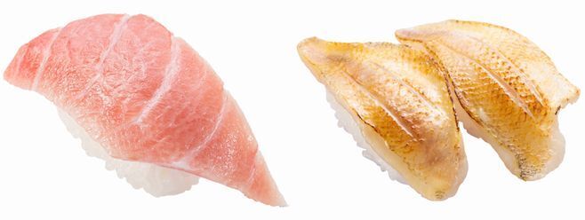かっぱ寿司「天然 みなみ鮪大とろ」「天然 のどぐろ炙り」/牡蠣ととろ市場
