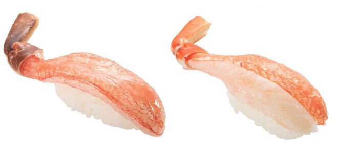 かっぱ寿司「生本ずわい蟹」「茹で本ずわい蟹」/かに祭り