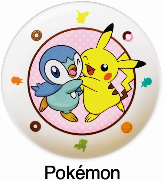 ミスド“ポケモンカード”とメラミンおやつ皿付きポッチャマセット