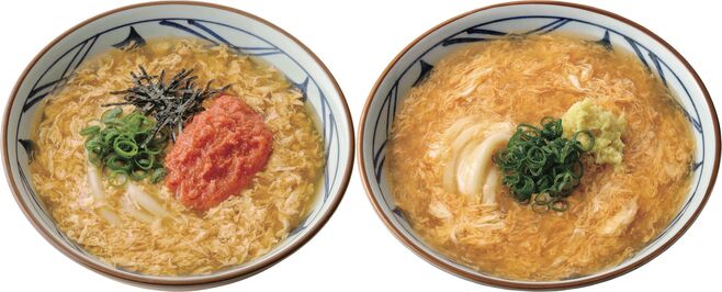 丸亀製麺「明太玉子あんかけうどん」「玉子あんかけうどん」